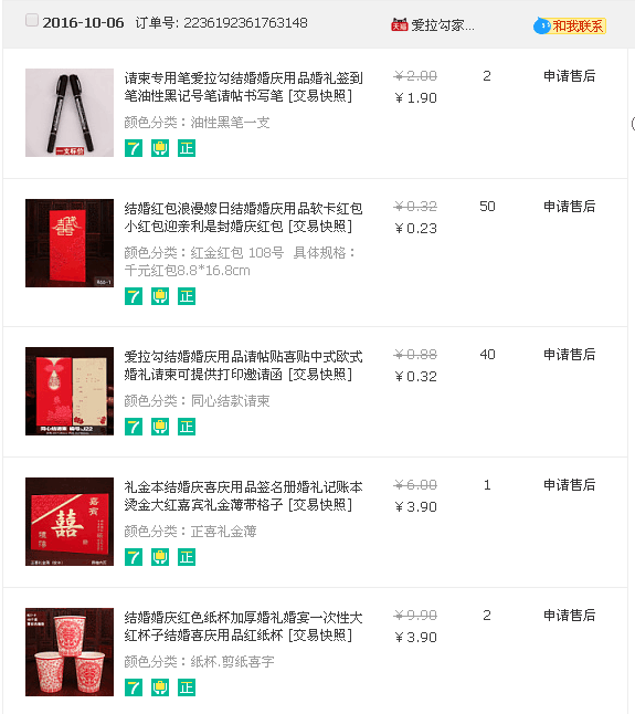 我的备婚清单