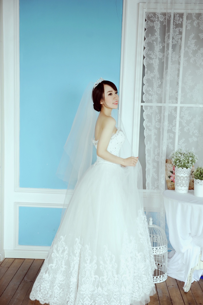 镜子婚纱照，美美的。