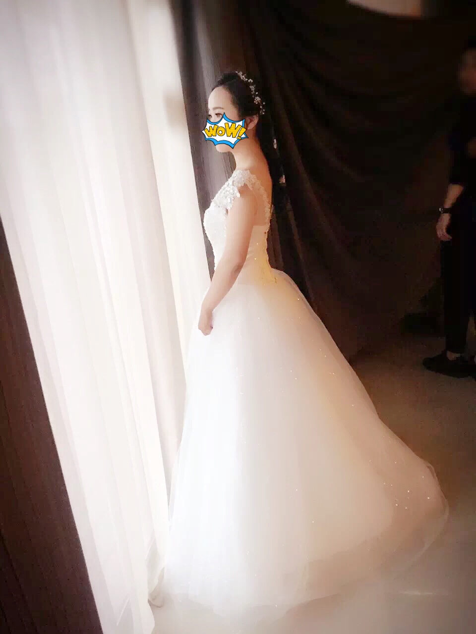 转让婚纱礼服，附送头纱伴娘服，给有缘人，超多详细细节图