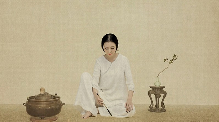 传统工笔画 觉得自己宛如画中人