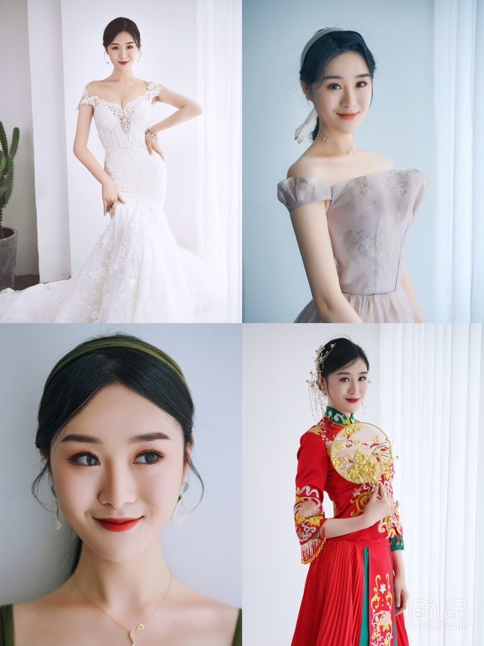 终于把跟妆和婚纱定下来了，大家觉得怎么样？