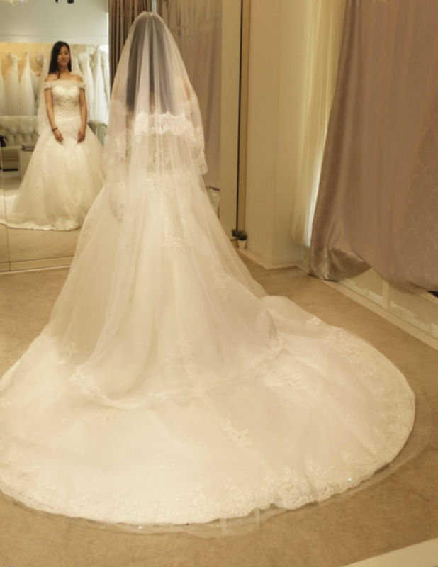 试婚纱礼服ing