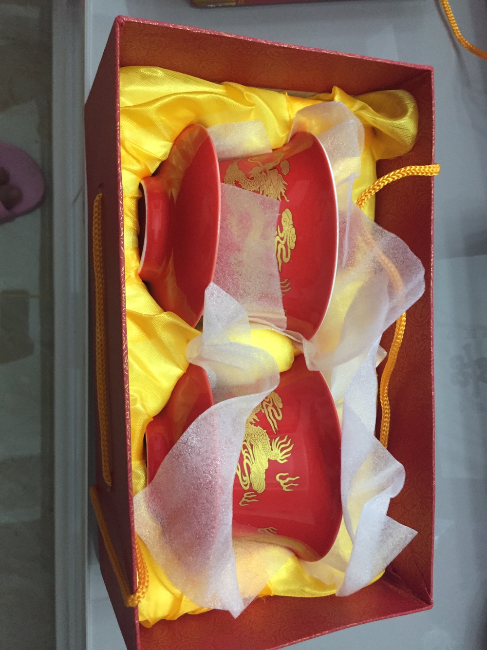 婚庆喜杯喜碗转让