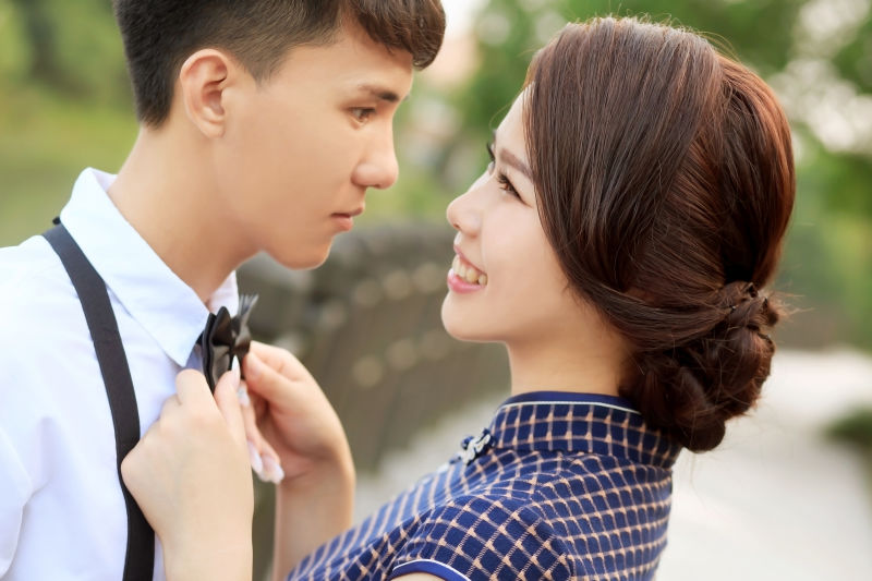 婚纱照出来了地点松江广富林路蔚蓝天地