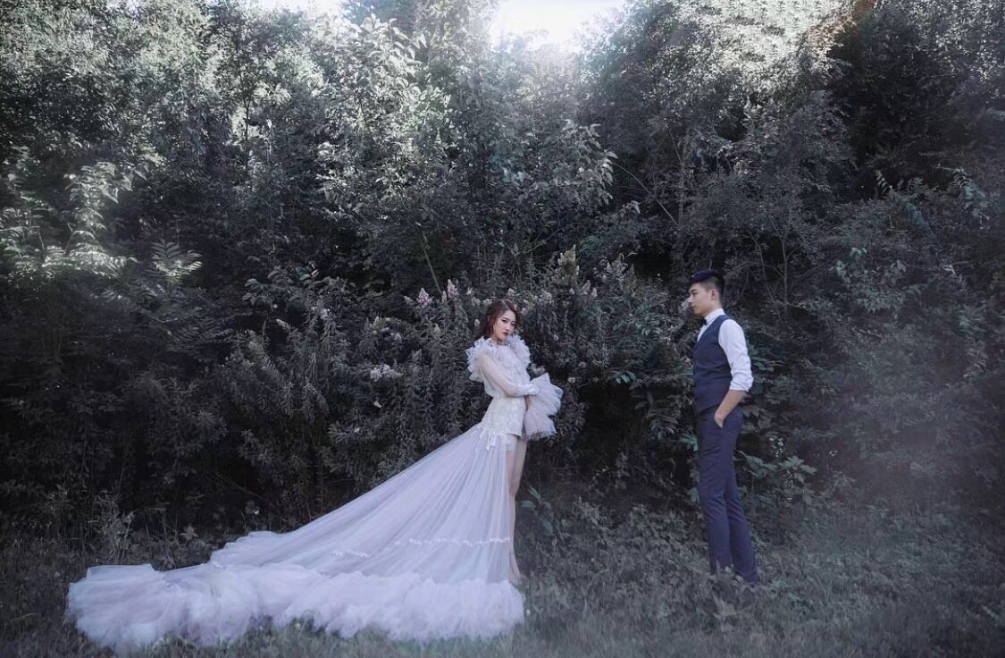 婚纱照不旅拍也很美！