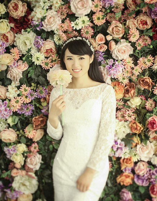小清新又韩范的婚纱照终于拿到手了