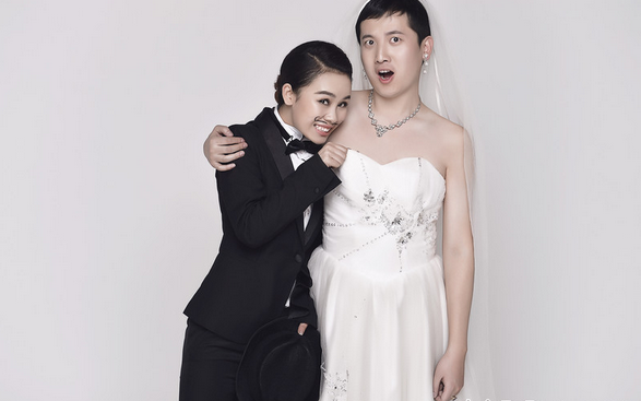 老公为我披上婚纱 太庙中国风爱我你怕了吗