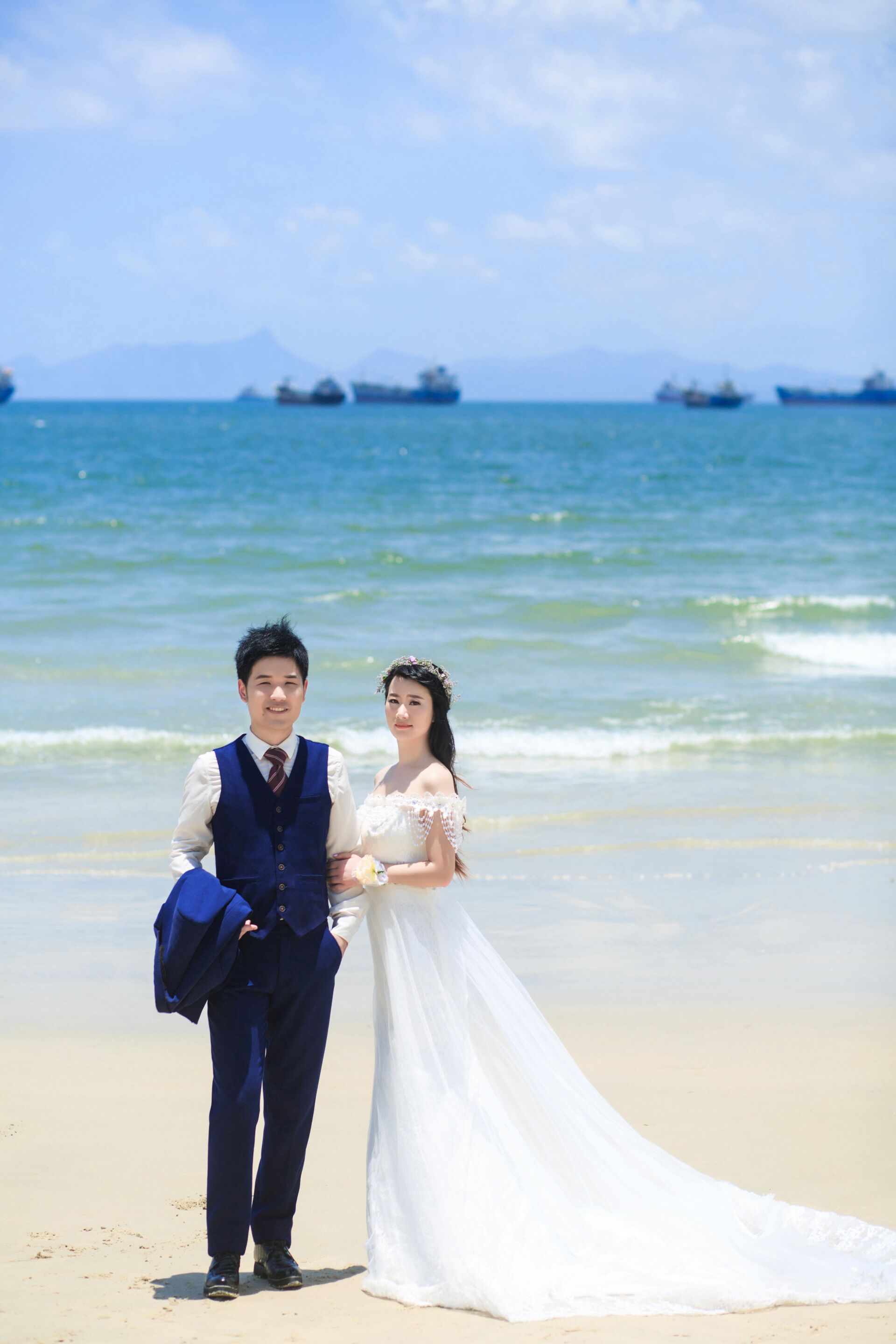 婚纱照中午出来啦！美美哒😍