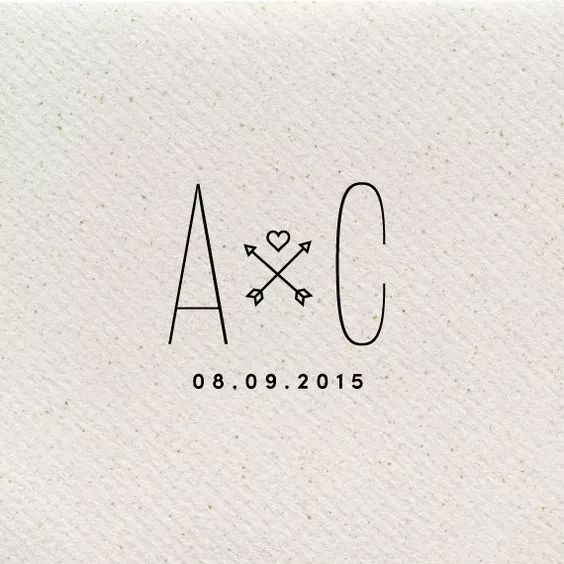 怎样用两人的名字做婚礼logo？这波超全logo模板送给你