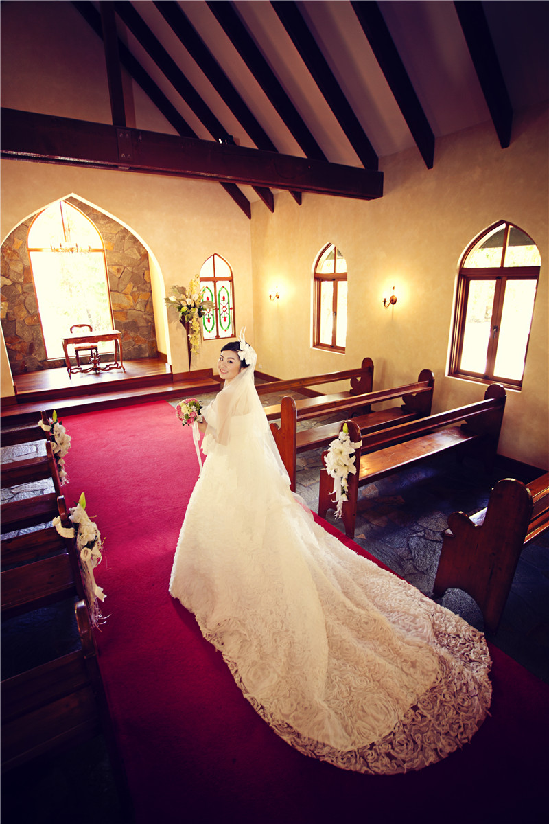 澳大利亚胶树教堂婚礼
