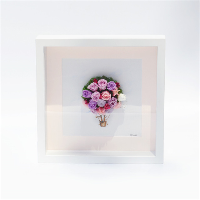 theone唯忆进口永生花相框玫瑰保鲜花干花装饰画壁画创意