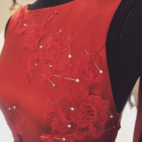 【Krystal S】用中国红诉说礼服的诗意美