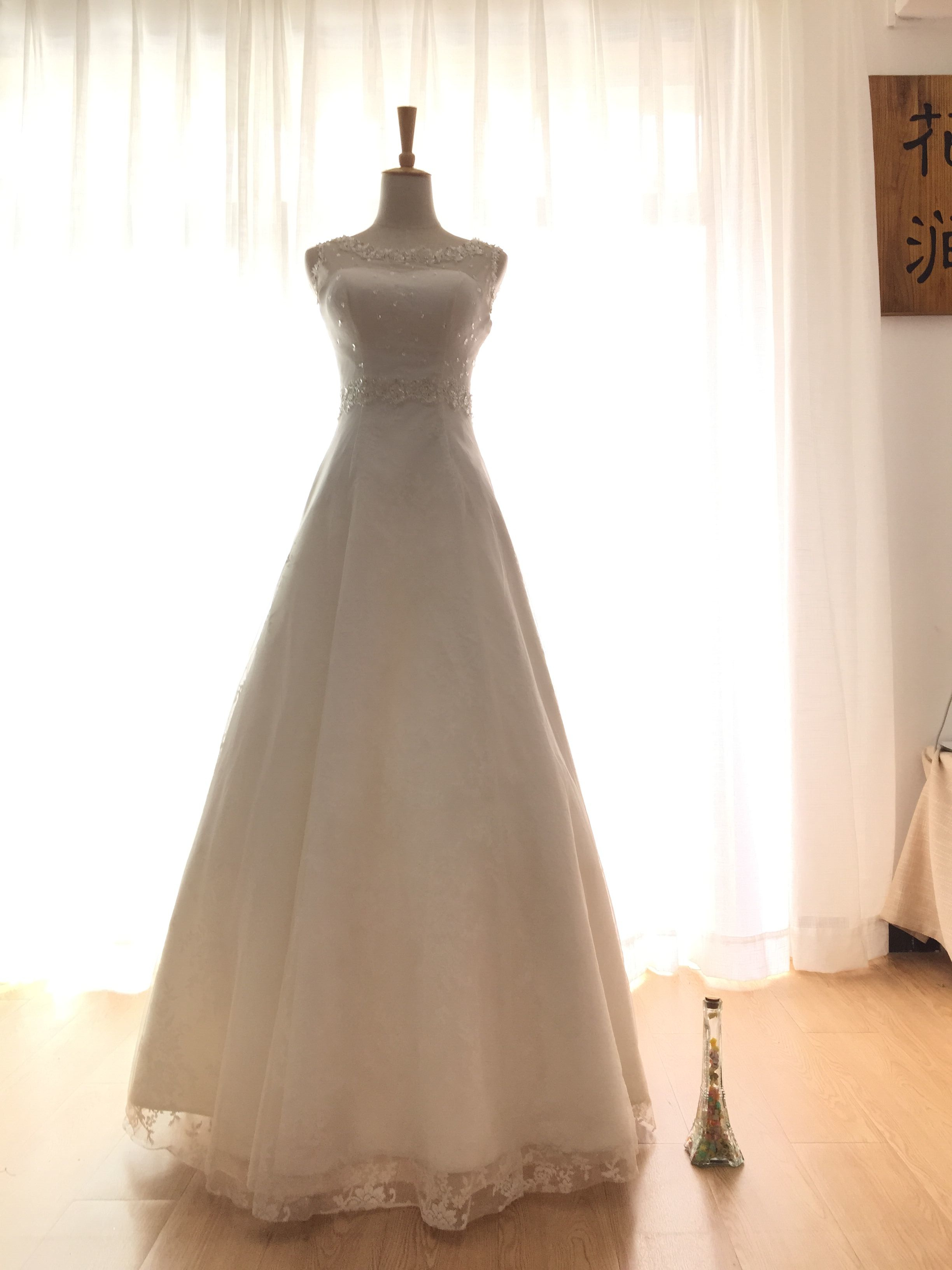 韩国优雅公主纱裙——双肩齐地纱