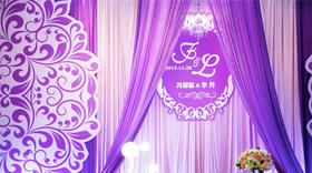 【佛山婚礼策划】紫色淡雅别致风格
