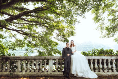 婚纱照-广州世界大观之景