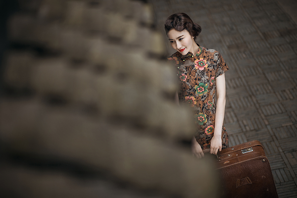 南京婚纱摄影复古古装烟雨金陵中国风旗袍外景婚纱照
