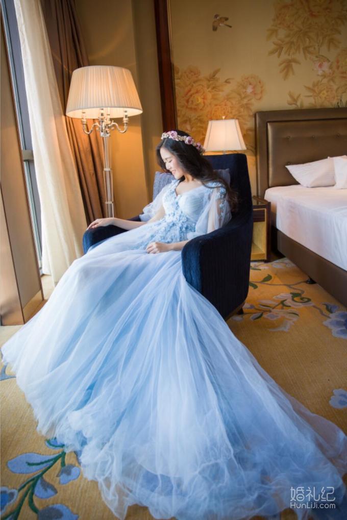 2016新款婚纱蓝色梦幻款,dora多拉出品,婚纱礼服设计