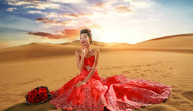 最美沙漠婚纱摄影