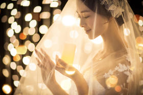 璀璨巴黎™摄影《奥斯卡1:1电影片场》韩式星空婚纱系列