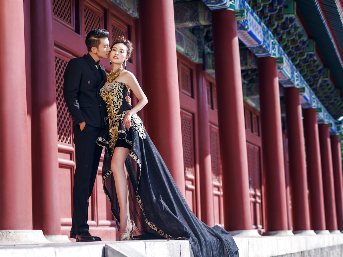 中式婚紗攝影——墨宮金蟠