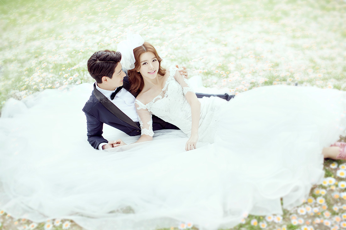 月白之韩式小清新婚纱照