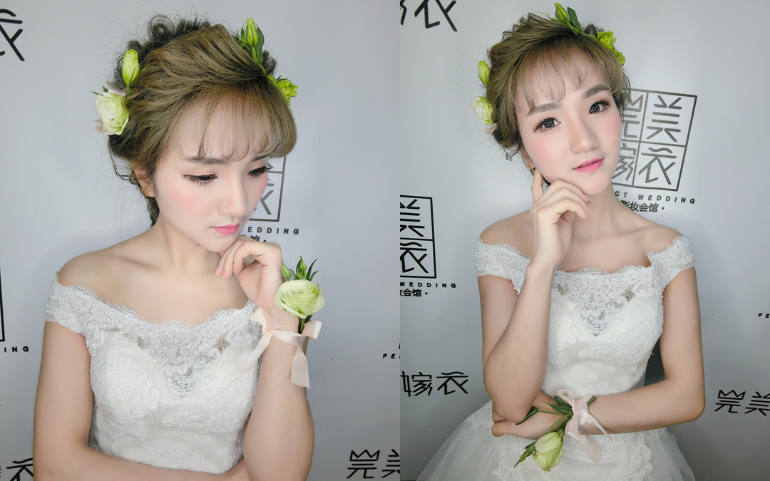完美嫁衣新娘造型资深档化妆师全程跟妆880元 