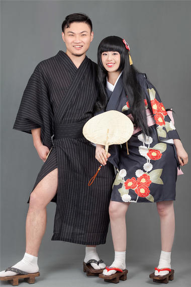 日系风格婚纱照
