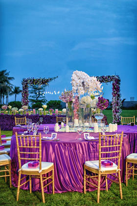 Vagel“F&Y”海岛之旅紫色梦幻主题婚礼