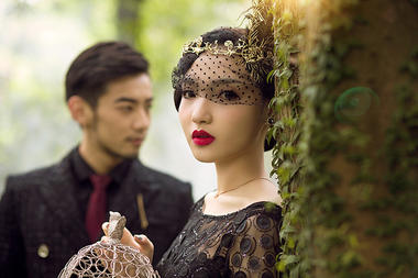厦门首尔首尔婚纱摄影--迷雾森林
