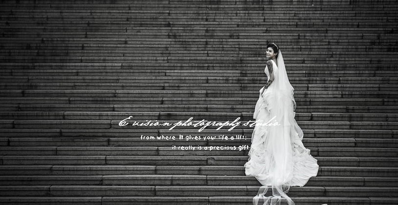 【西安台北新娘婚纱摄影】——黑与白