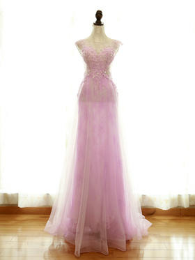 紫色仙气礼服