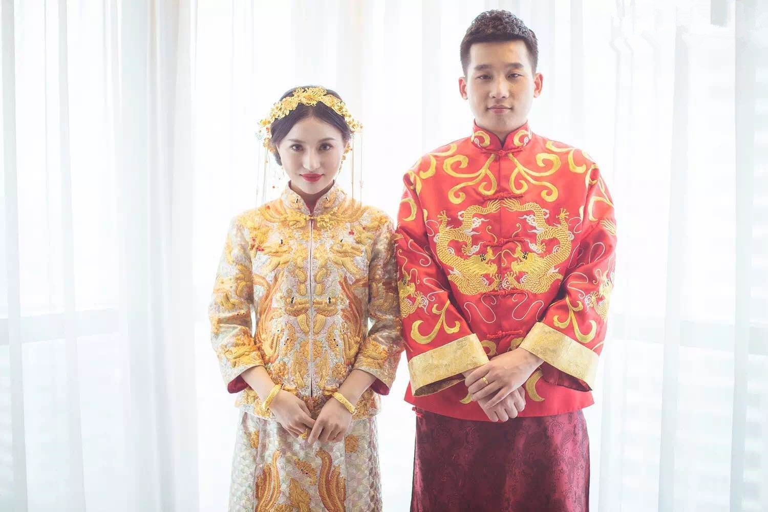 中華傳統婚紗禮服-大潮之美