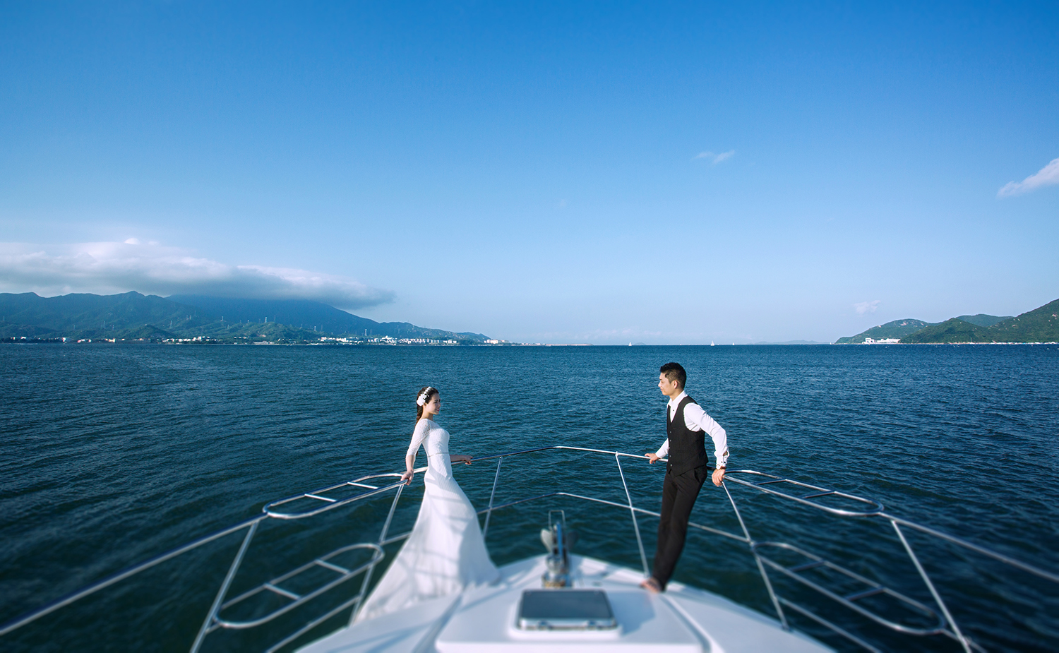 大麥。客照游艇海景