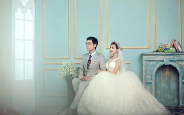 【韩式内景婚纱照】我们一起快乐，一起幸福