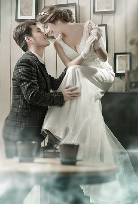 韩式纯美风格婚纱照