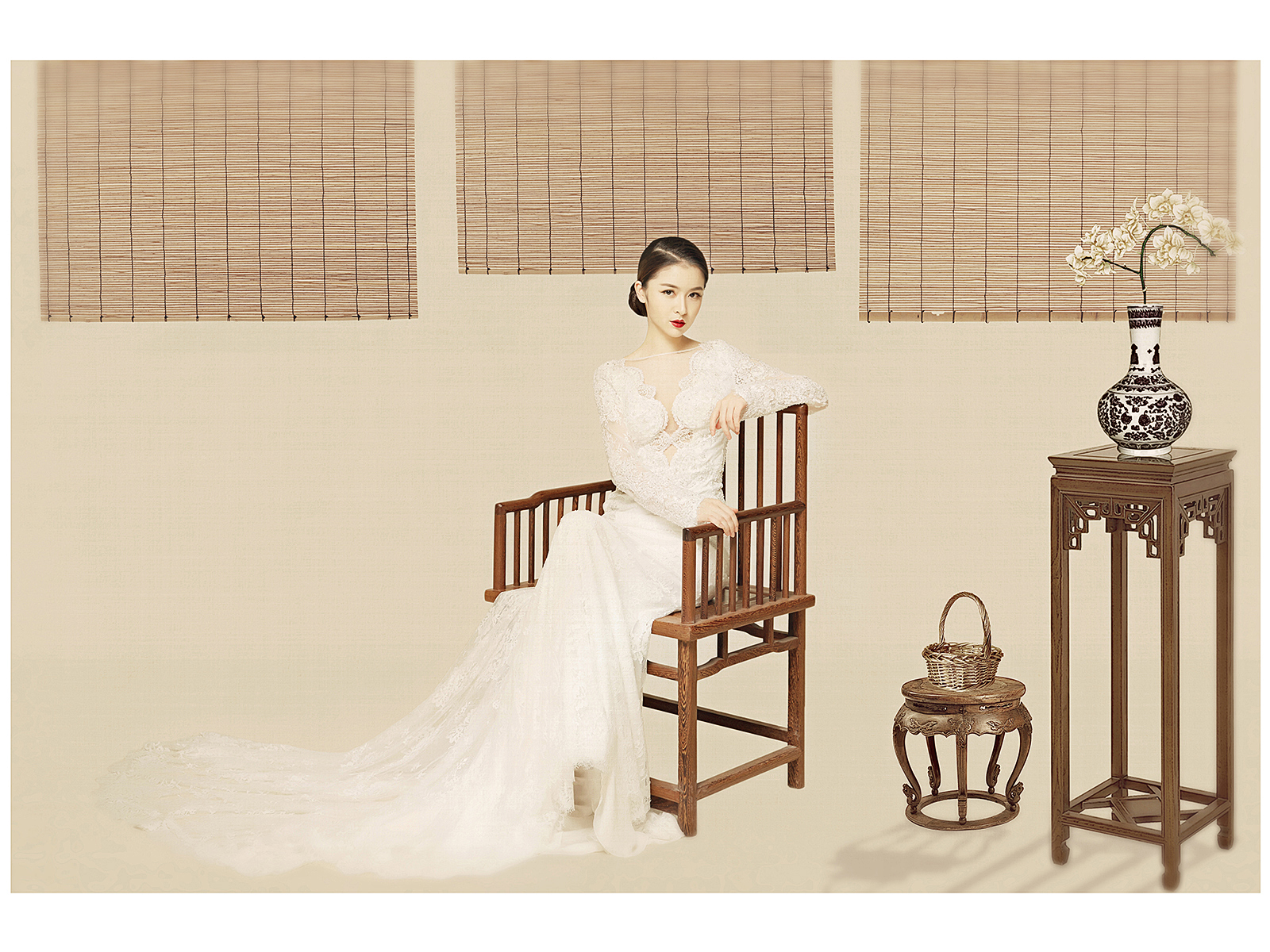 中式婚纱照——#蔓延视觉·风格大赏##工笔风##画意风#