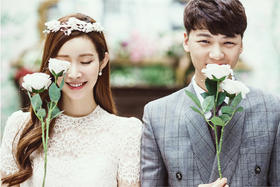 烂漫微笑 韩式婚纱照