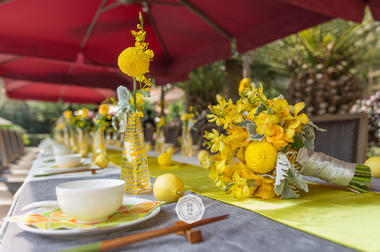 柠檬黄户外婚礼