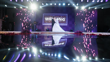 紫色梦幻主题婚礼 双电子屏高端配置 浪漫唯美婚礼