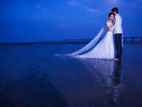 海边海景婚纱照