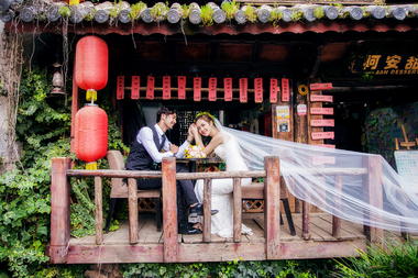 #波西米亚旅拍婚纱摄影# 丽江 束河古镇