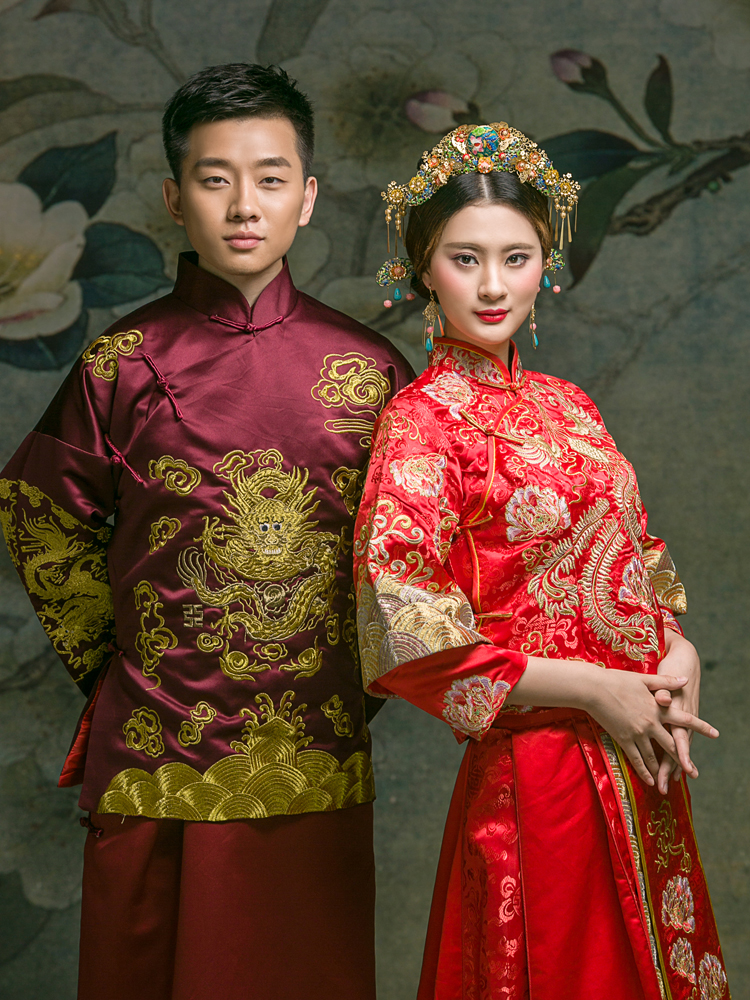 中国风复古婚纱照