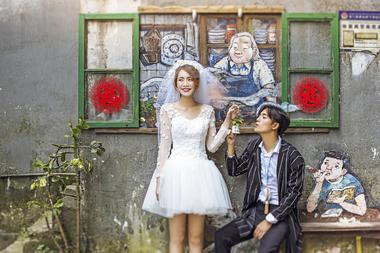 【镜花堂摄影】城市旅拍文艺婚纱照系列——[下浩街·索道]