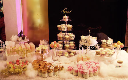 北京婚礼甜品台粉白金套系
