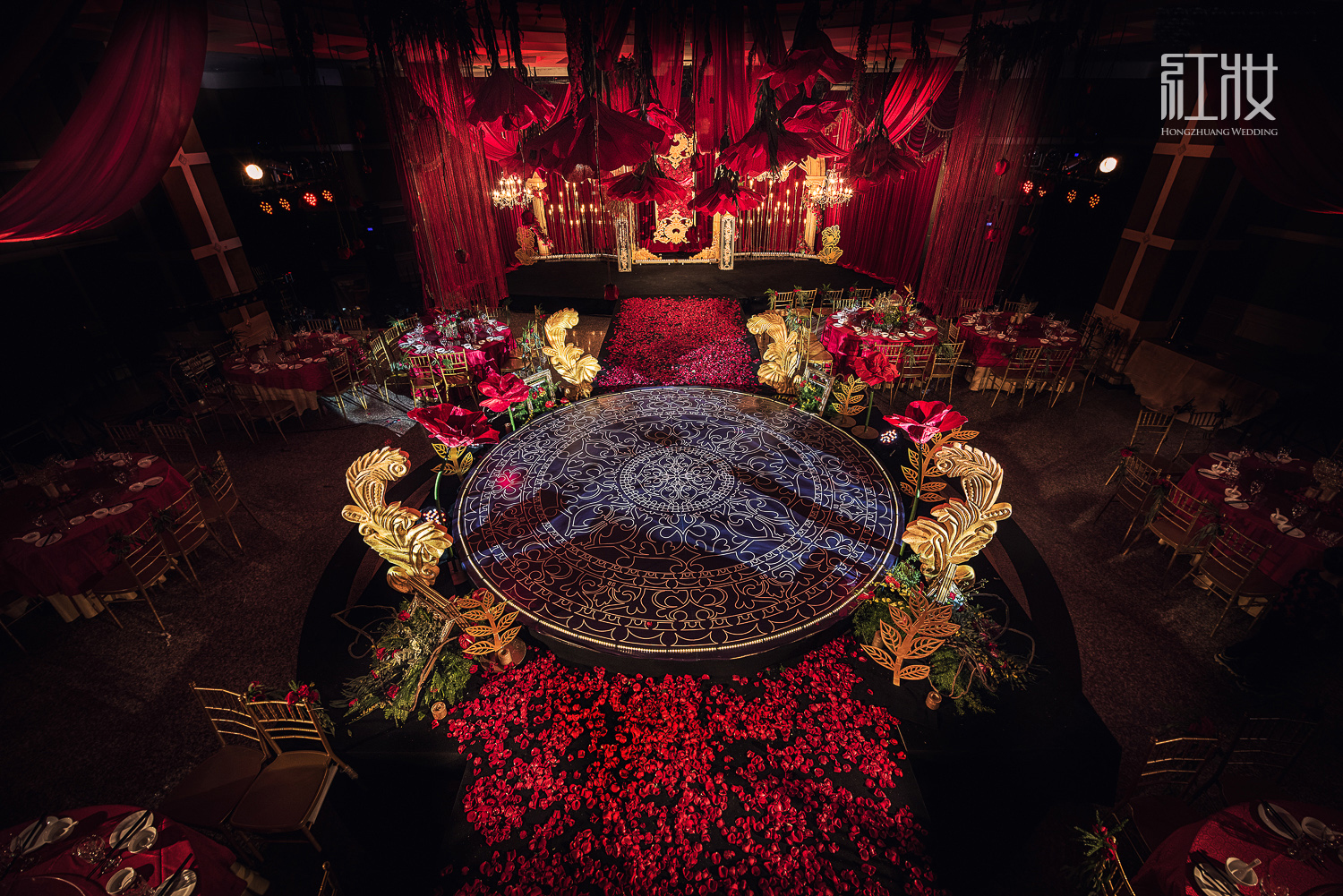 欧式复古宫廷花园婚礼布置--夜莺与玫瑰