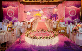 森之精灵-粉紫色森系创意主题婚礼