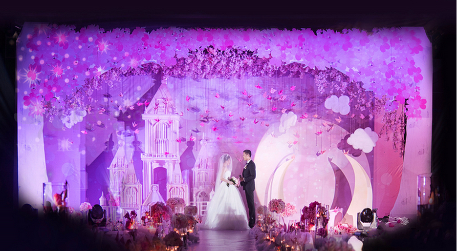 长沙璟尚婚礼 | 爱的城堡 | 大气浪漫梦幻紫色婚礼