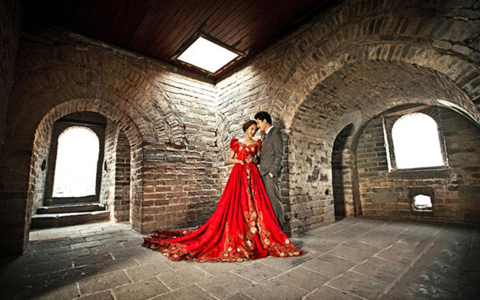 北京巴黎世家婚纱摄影工作室热销一对一底片全送