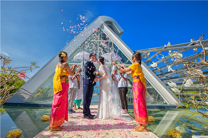 巴厘島 悅榕莊 白鴿教堂創意婚禮