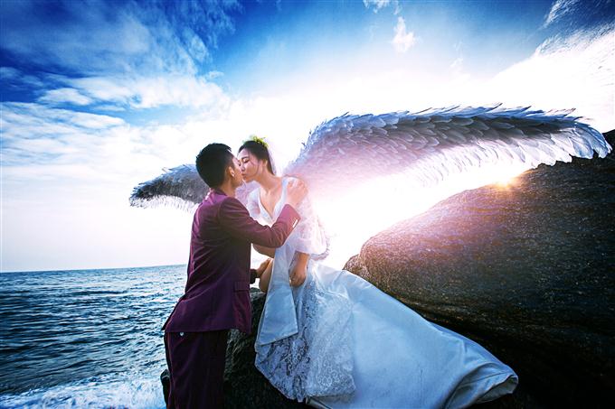 分界洲送給張冉冉夫婦祝福永遠幸福快樂